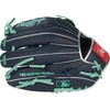image:imageRawlings  R9 Series Baseball Glove  Sizes 115  1275  Multiple StylesNavy  Mint  Modified TrapEze Web
