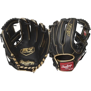 image:imageRawlings  R9 Series Baseball Glove  Sizes 115  1275  Multiple StylesIWeb Black  Gold