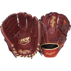 image:imageRawlings  R9 Series Baseball Glove  Sizes 115  1275  Multiple StylesSherry  2Piece Solid Web