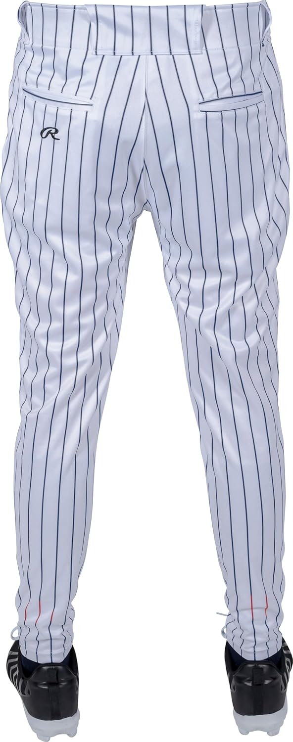 image:imageRawlings  Boys Pro 150 Series Baseball Pants  Pro Taper Fit  Youth Sizes  Pinstripe  Multiple ColorsWhite  Navy