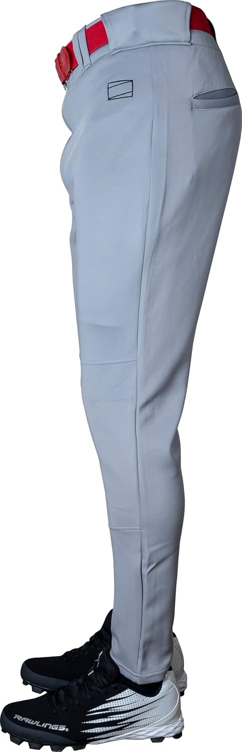 image:imageRawlings Mens Pro 150 Series Baseball Pants  Pro Taper Fit  Adult Sizes  Solid  Multiple ColorsGrey