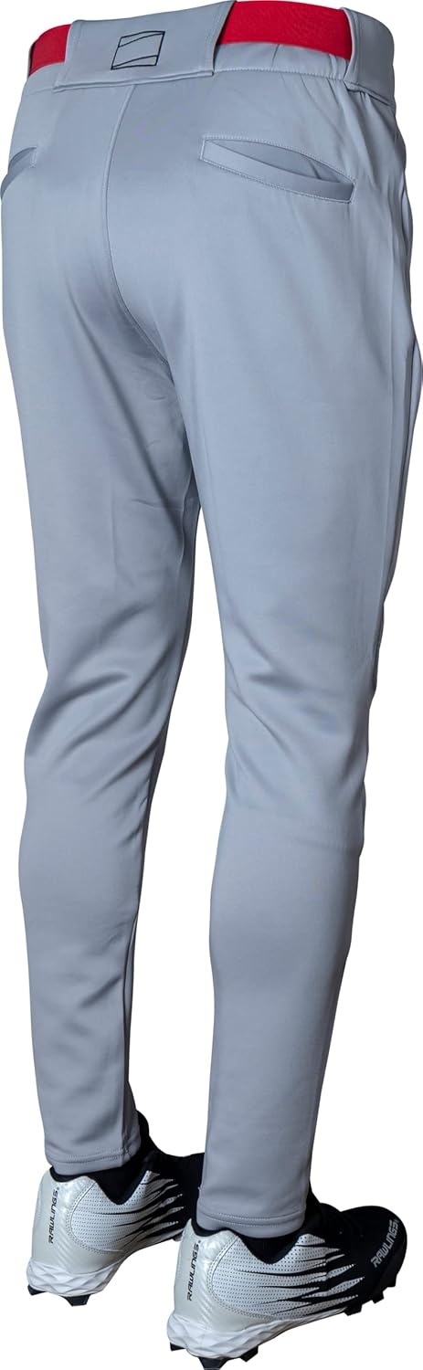 image:imageRawlings Mens Pro 150 Series Baseball Pants  Pro Taper Fit  Adult Sizes  Solid  Multiple ColorsGrey