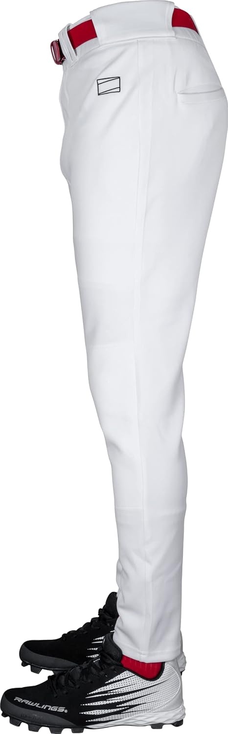 image:imageRawlings Mens Pro 150 Series Baseball Pants  Pro Taper Fit  Adult Sizes  Solid  Multiple ColorsWhite