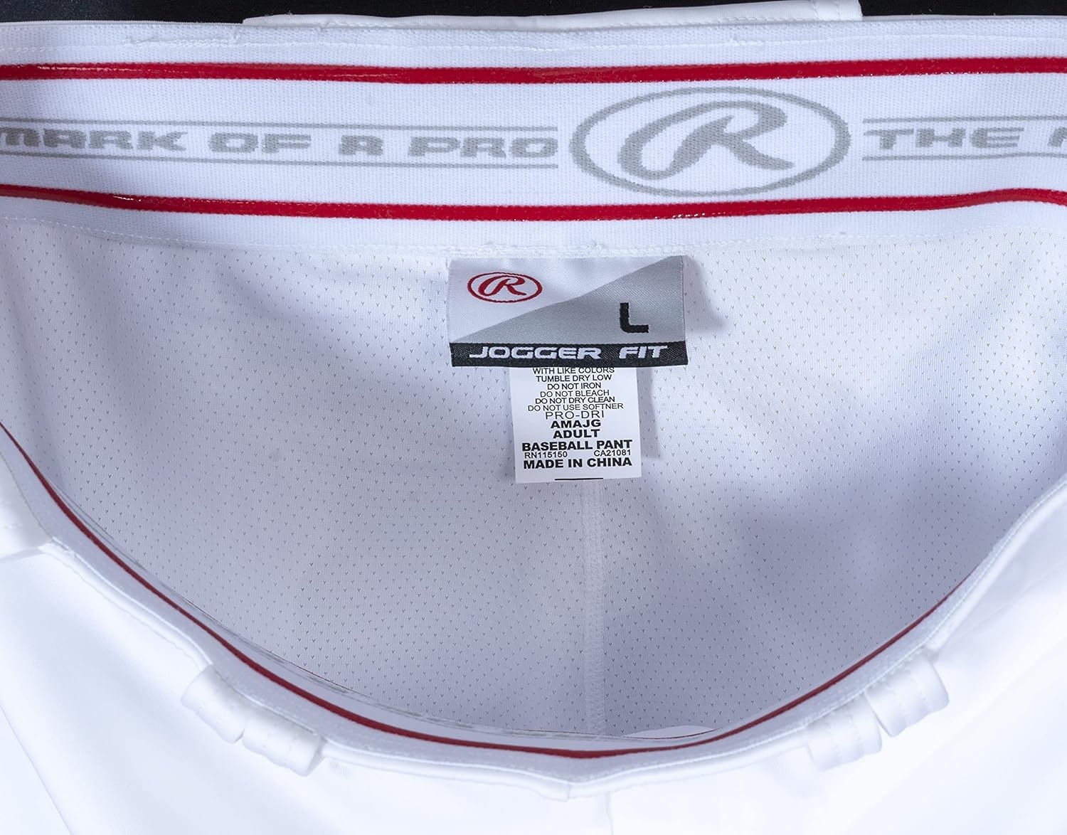 image:imageRawlings Mens Pro 150 Series Baseball Pants  Pro Taper Fit  Adult Sizes  Solid  Multiple ColorsWhite