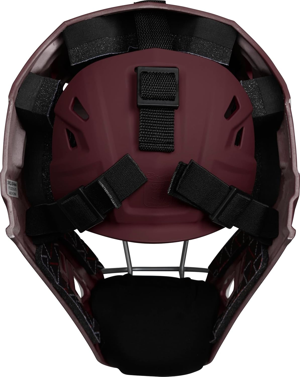 image:imageRawlings  Velo 20 Catchers Helmet  Baseball  Junior amp Senior Sizing  Multiple ColorsMaroonWhite