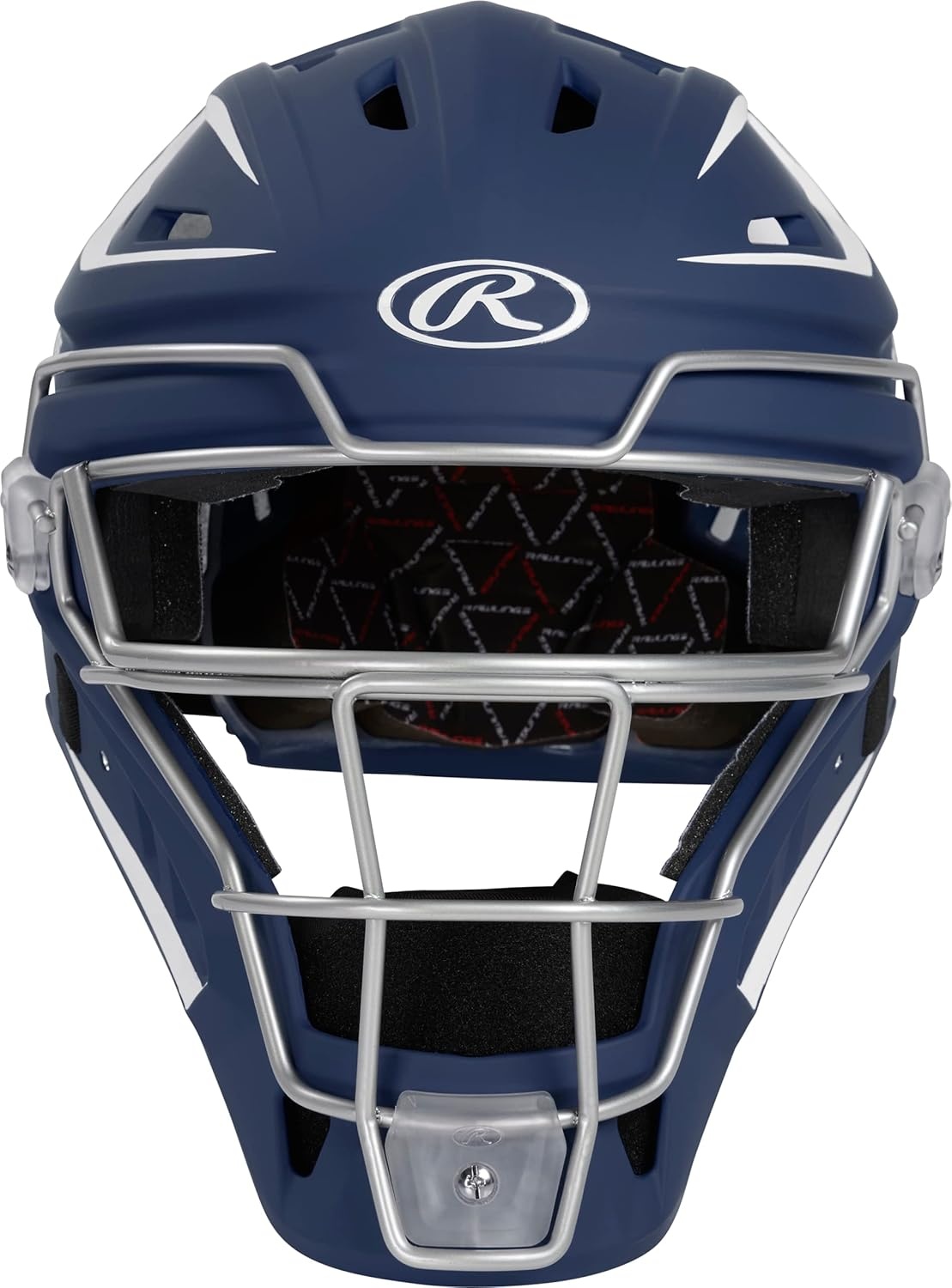 image:imageRawlings  Velo 20 Catchers Helmet  Baseball  Junior amp Senior Sizing  Multiple ColorsNavyWhite