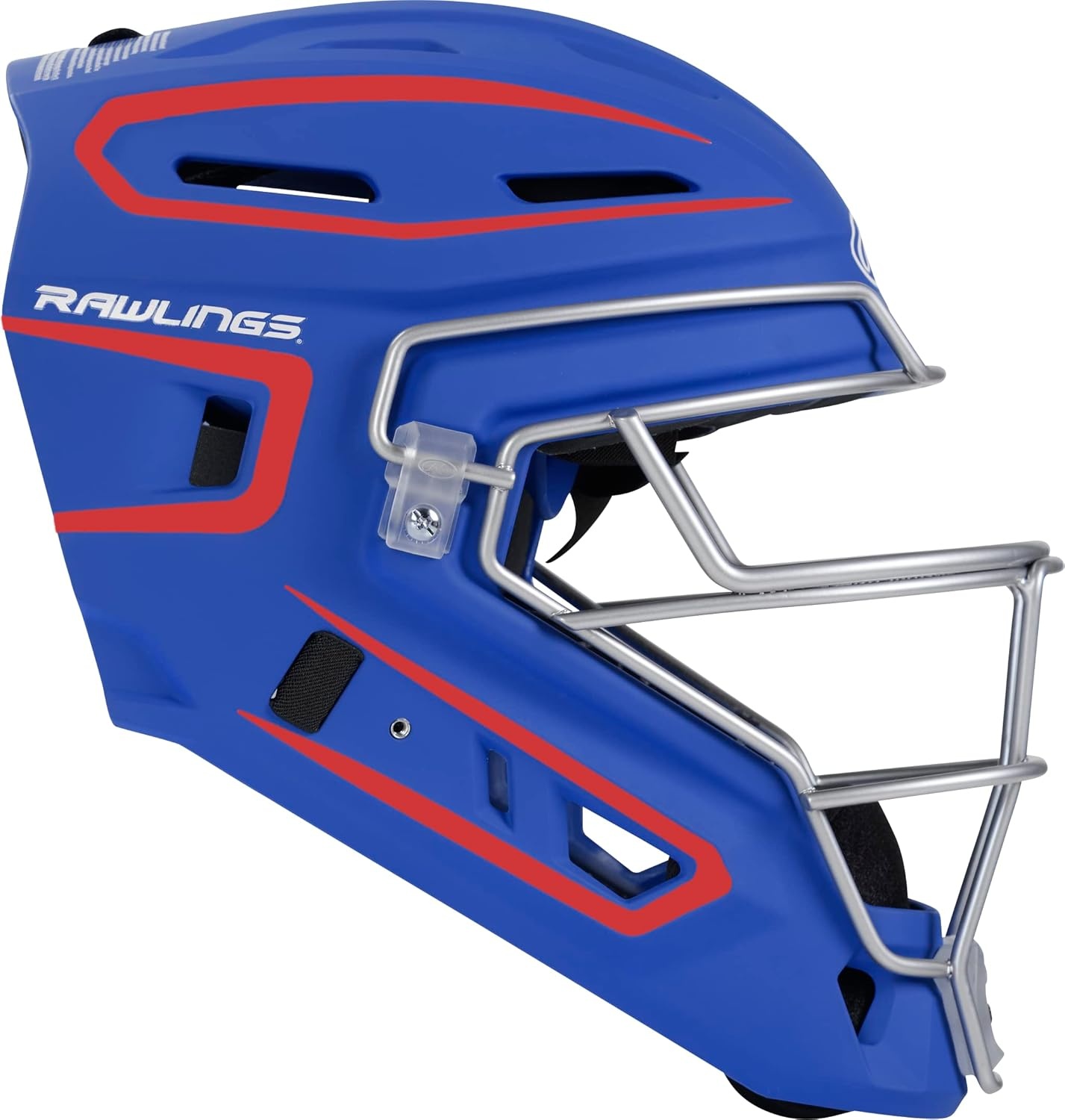 image:imageRawlings  Velo 20 Catchers Helmet  Baseball  Junior amp Senior Sizing  Multiple ColorsRoyalScarlet