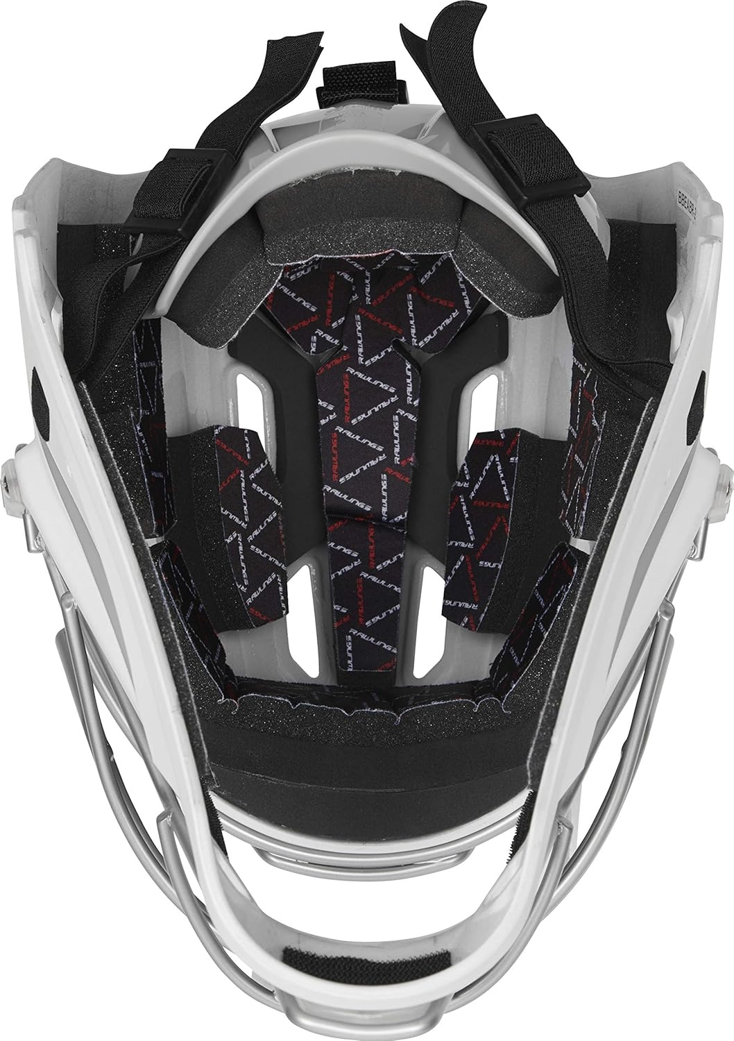 image:imageRawlings  Velo 20 Catchers Helmet  Baseball  Junior amp Senior Sizing  Multiple ColorsWhiteSilver