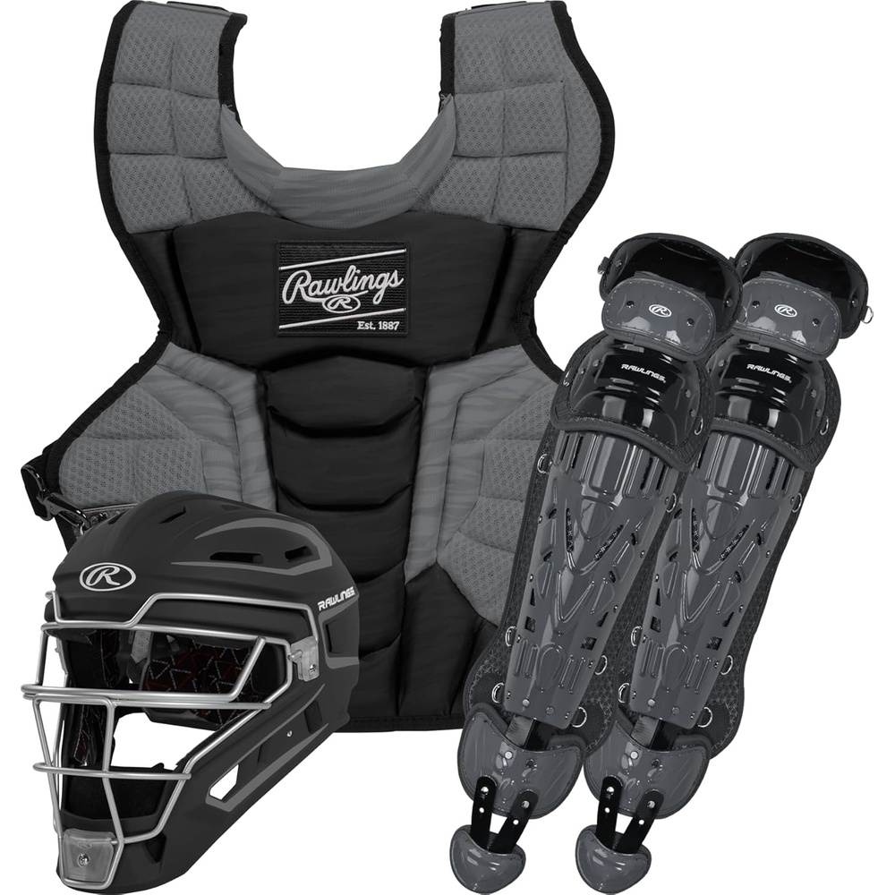 image:imageRawlings Rawlings  Velo 20 Catchers Set  Baseball  Multiple Sizes  Multiple ColorsBlack  Graphite