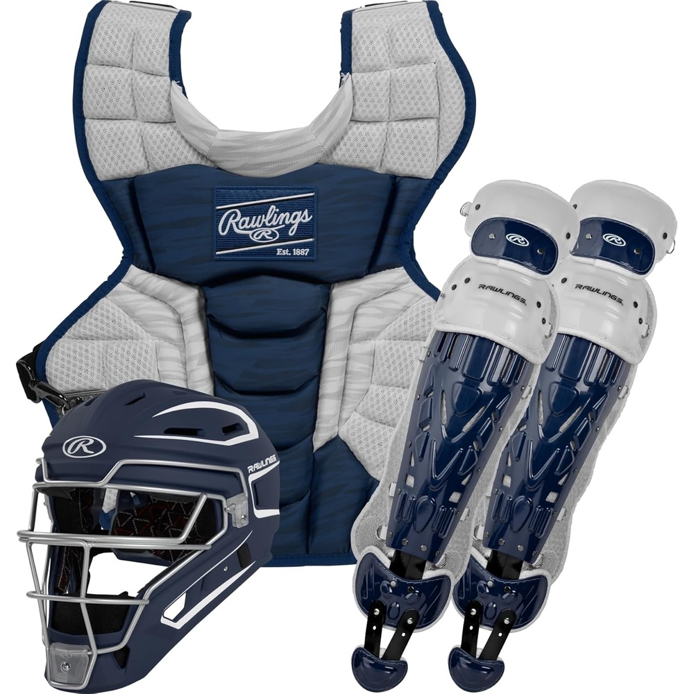 image:imageRawlings Rawlings  Velo 20 Catchers Set  Baseball  Multiple Sizes  Multiple ColorsNavy  White