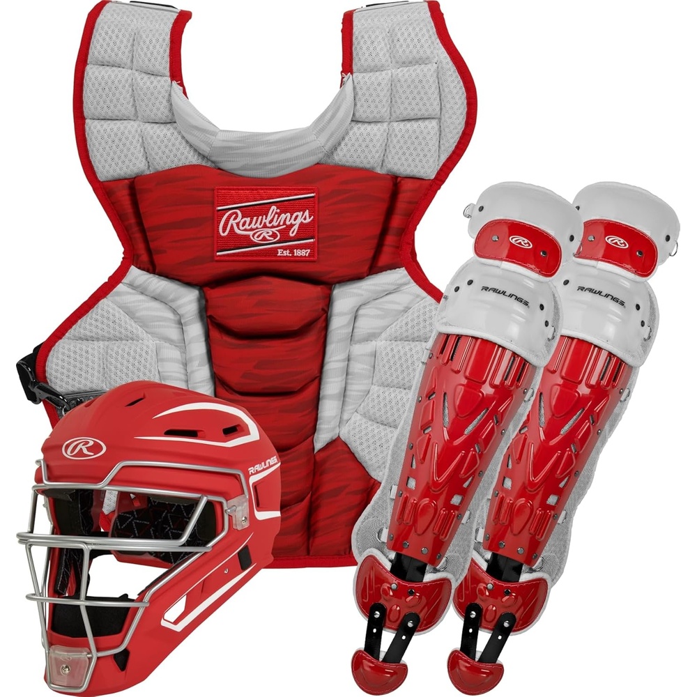image:imageRawlings Rawlings  Velo 20 Catchers Set  Baseball  Multiple Sizes  Multiple ColorsScarlet  White