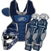 image:imageRawlings  Renegade Series Baseball Catchers Set  NOCSAE Certified  Adult  Intermediate  Youth  Multiple ColorsNavySilver