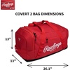 image:imageRawlings  Covert2 Duffel Equipment Bag  BaseballSoftball  Multiple ColorsNavy