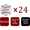image:imageRawlings  Official League Competition Grade Baseballs  ROLB1X  GamePractice Use  Youth14U  Bucket  24 Count