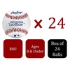 image:imageRawlings  Official League Recreational Use Practice Baseballs  Youth8U  R8U  Bucket  24 Count Pack of 1
