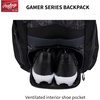 image:imageRawlings Gamer Series Backpack Equipment Bag  BaseballSoftball  Multiple ColorsPink
