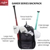image:imageRawlings Gamer Series Backpack Equipment Bag  BaseballSoftball  Multiple ColorsRoyal