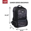 image:imageRawlings Gamer Series Backpack Equipment Bag  BaseballSoftball  Multiple ColorsRoyal