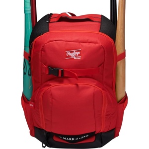 image:imageRawlings  The Journey Players Backpack Equipment Bag  BaseballSoftball  Multiple ColorsScarlet