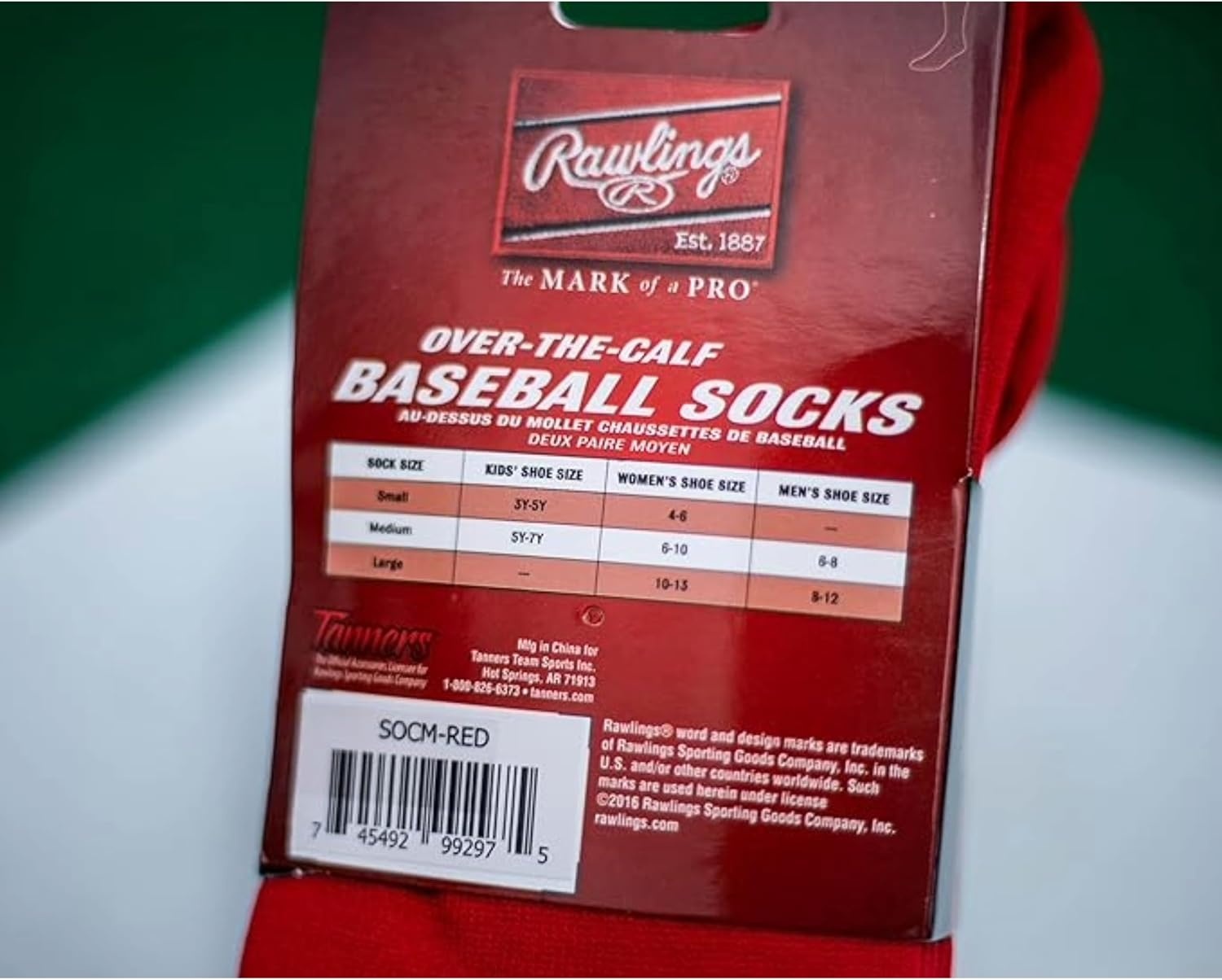 image:imageRawlings  2 Pair  Athletic Socks  BaseballSoftball  Multiple SizesColorsPurple