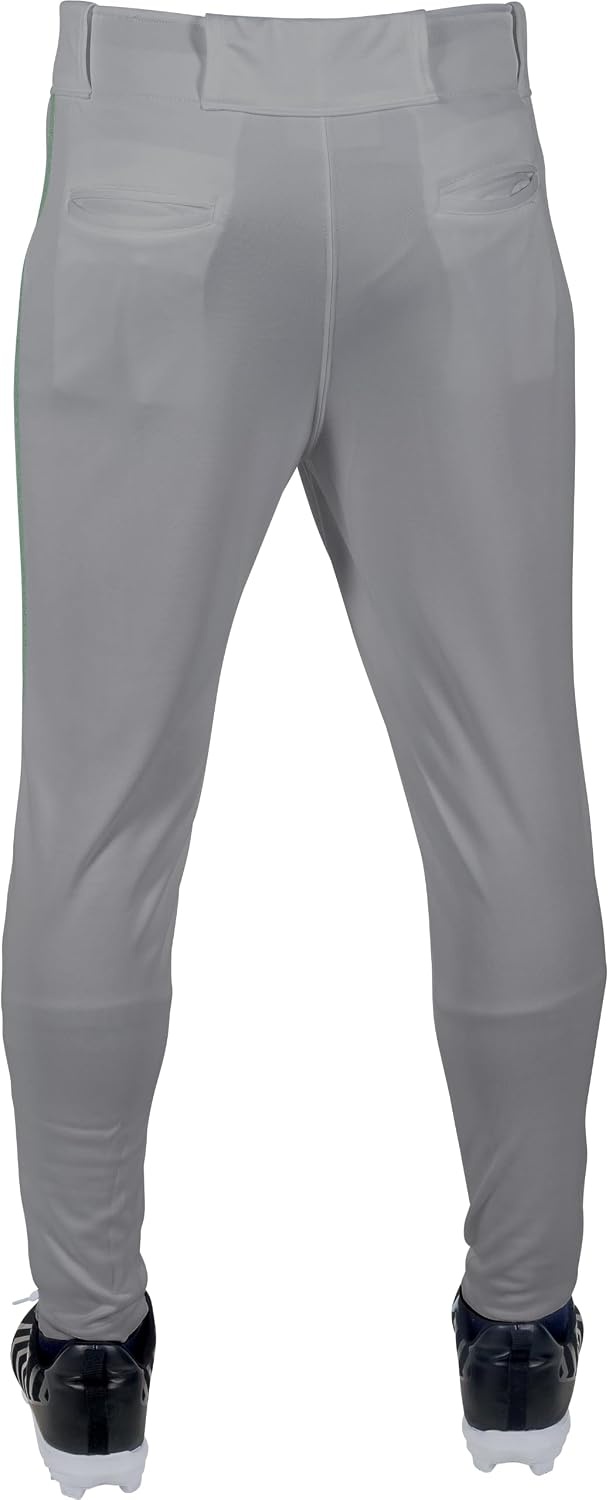image:imageRawlings  Mens Launch Series Baseball Pants  Pro Taper Fit  Adult Sizes  Piped  Multiple ColorsGrey  Dark Green