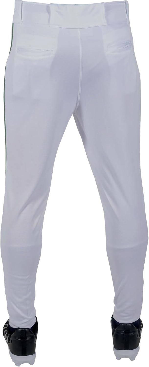 image:imageRawlings  Mens Launch Series Baseball Pants  Pro Taper Fit  Adult Sizes  Piped  Multiple ColorsWhite  Dark Green