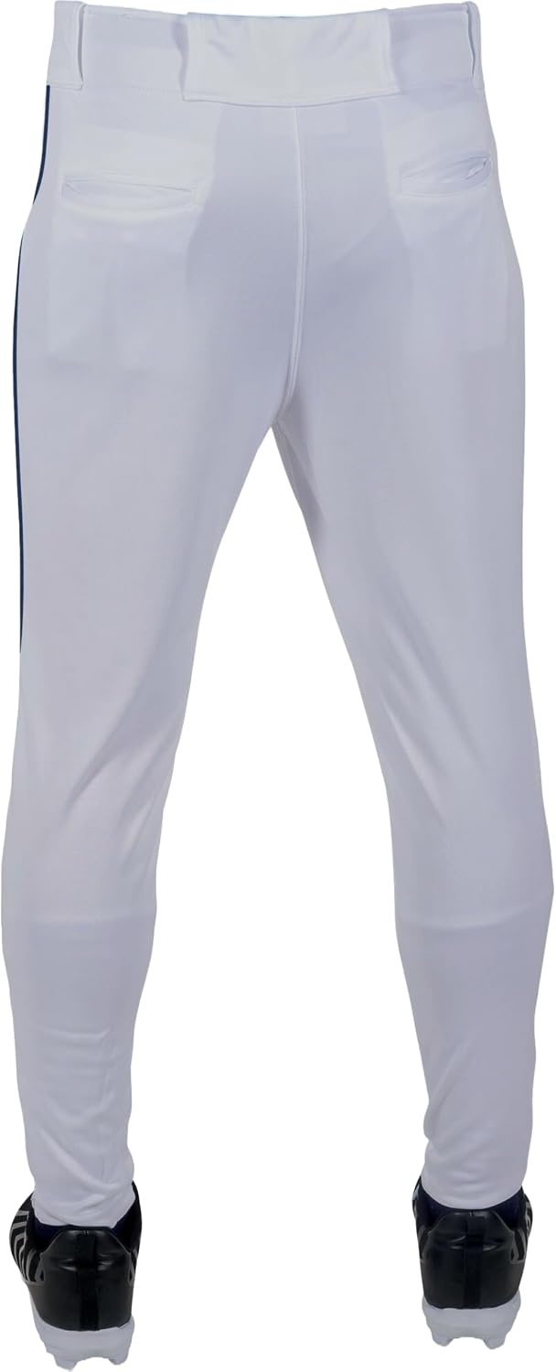 image:imageRawlings  Mens Launch Series Baseball Pants  Pro Taper Fit  Adult Sizes  Piped  Multiple ColorsWhite  Navy