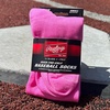 image:imageRawlings  2 Pair  Athletic Socks  BaseballSoftball  Multiple SizesColorsPink