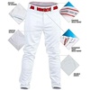 image:imageRawlings PRO 150 Series Baseball Pant  Full Length SemiRelaxed Fit  Adult Sizes  Piped Color OptionsGreyBlack