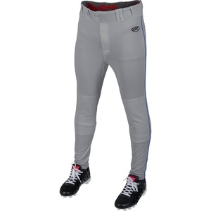 image:imageRawlings  Mens Launch Series Baseball Pants  Pro Taper Fit  Adult Sizes  Piped  Multiple ColorsGrey  Royal