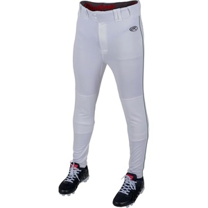 image:imageRawlings  Mens Launch Series Baseball Pants  Pro Taper Fit  Adult Sizes  Piped  Multiple ColorsWhite  Dark Green