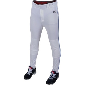 image:imageRawlings  Mens Launch Series Baseball Pants  Pro Taper Fit  Adult Sizes  Piped  Multiple ColorsWhite  Royal