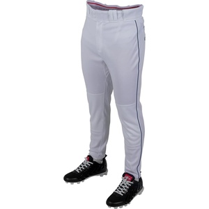image:imageRawlings Mens Pro 150 Series Baseball Pants  Tapered Jogger Fit  Adult Sizes  Piped  Multiple ColorsWhite  Navy