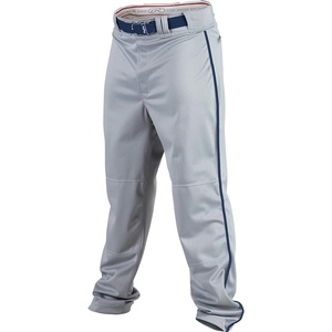 image:imageRawlings PRO 150 Series Baseball Pant  Full Length SemiRelaxed Fit  Adult Sizes  Piped Color OptionsGreyNavy