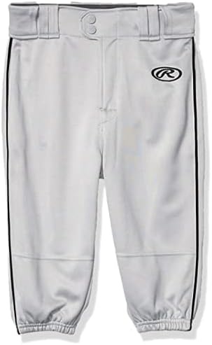 image:imageRawlings  Launch Series Baseball Pants  Knicker Fit  Youth Sizes  Piped  Multiple ColorsGrey  Black