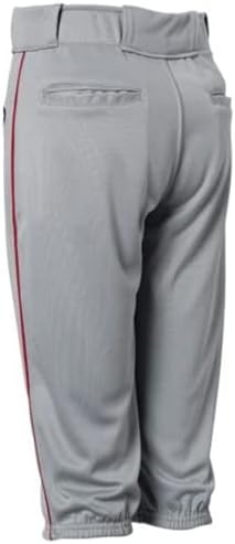 image:imageRawlings  Launch Series Baseball Pants  Knicker Fit  Youth Sizes  Piped  Multiple ColorsGrey  Scarlet