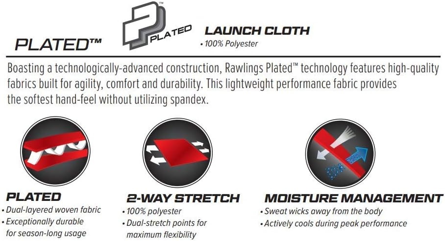 image:imageRawlings  Launch Series Baseball Pants  Knicker Fit  Youth Sizes  Piped  Multiple ColorsGrey  Scarlet