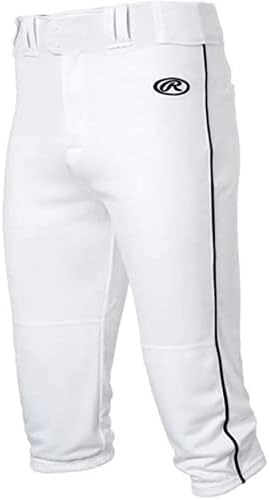 image:imageRawlings  Launch Series Baseball Pants  Knicker Fit  Youth Sizes  Piped  Multiple ColorsWhite  Black