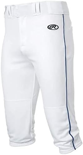 image:imageRawlings  Launch Series Baseball Pants  Knicker Fit  Youth Sizes  Piped  Multiple ColorsWhite  Navy