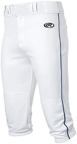 image:imageRawlings  Launch Series Baseball Pants  Knicker Fit  Youth Sizes  Piped  Multiple ColorsWhite  Royal