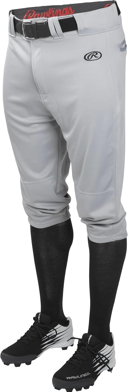image:imageRawlings  Launch Series Baseball Pants  Knicker Fit  Youth Sizes  Solid  Multiple ColorsGrey