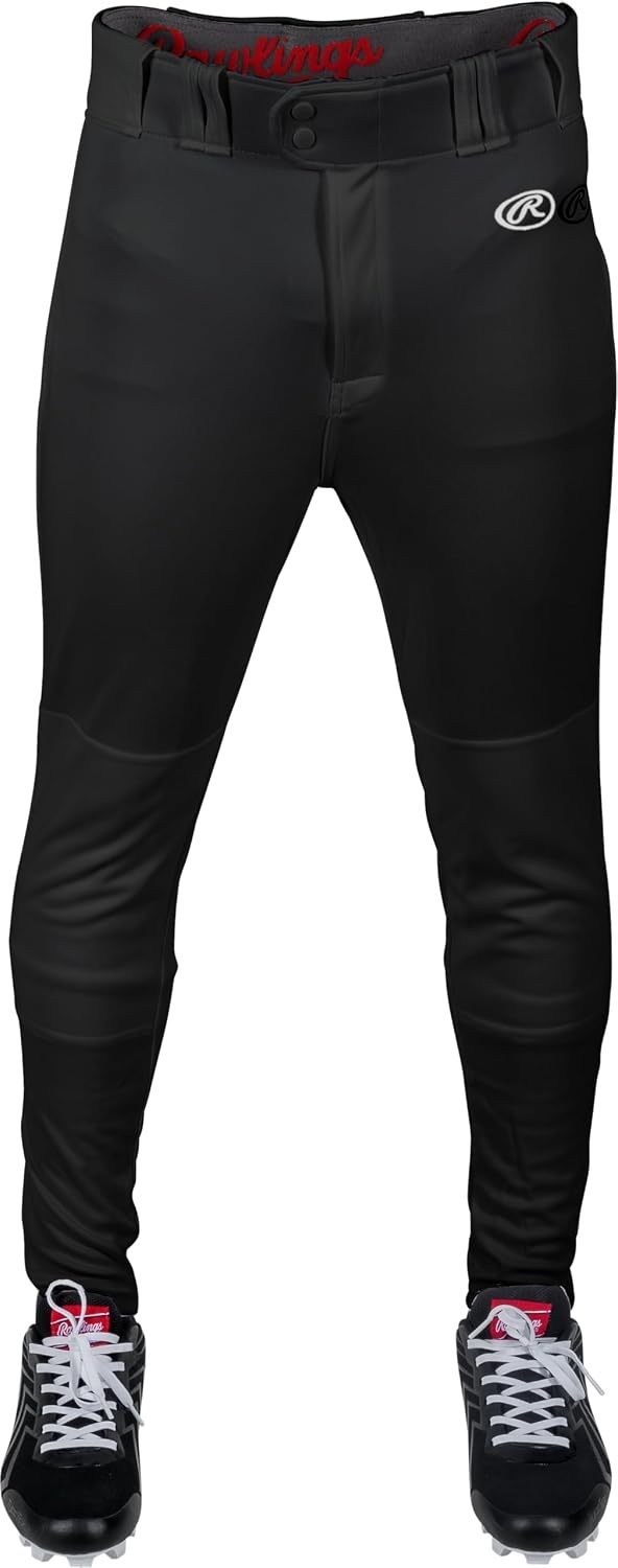 image:imageRawlings Boys Launch Series Baseball Pants  Pro Taper Fit  Youth Sizes  Solid  Multiple ColorsBlack