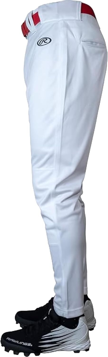image:imageRawlings Boys Launch Series Baseball Pants  Pro Taper Fit  Youth Sizes  Solid  Multiple ColorsWhite