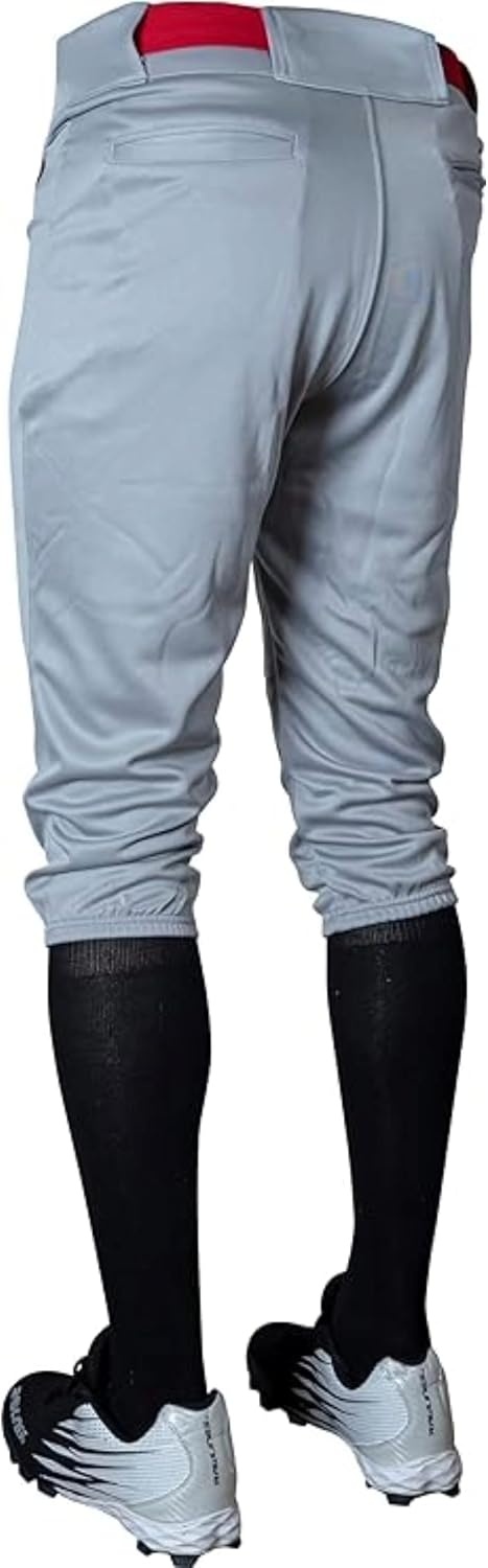 image:imageRawlings Mens Launch Series Baseball Pants  Knicker Fit  Adult Sizes  Solid  Multiple ColorsGrey