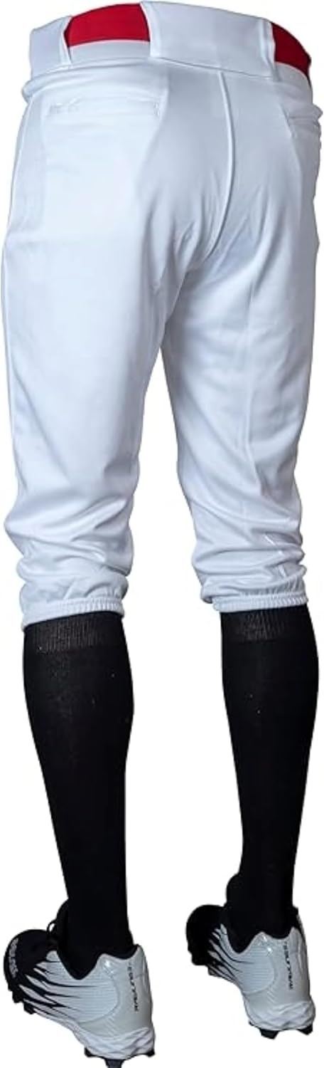 image:imageRawlings Mens Launch Series Baseball Pants  Knicker Fit  Adult Sizes  Solid  Multiple ColorsWhite