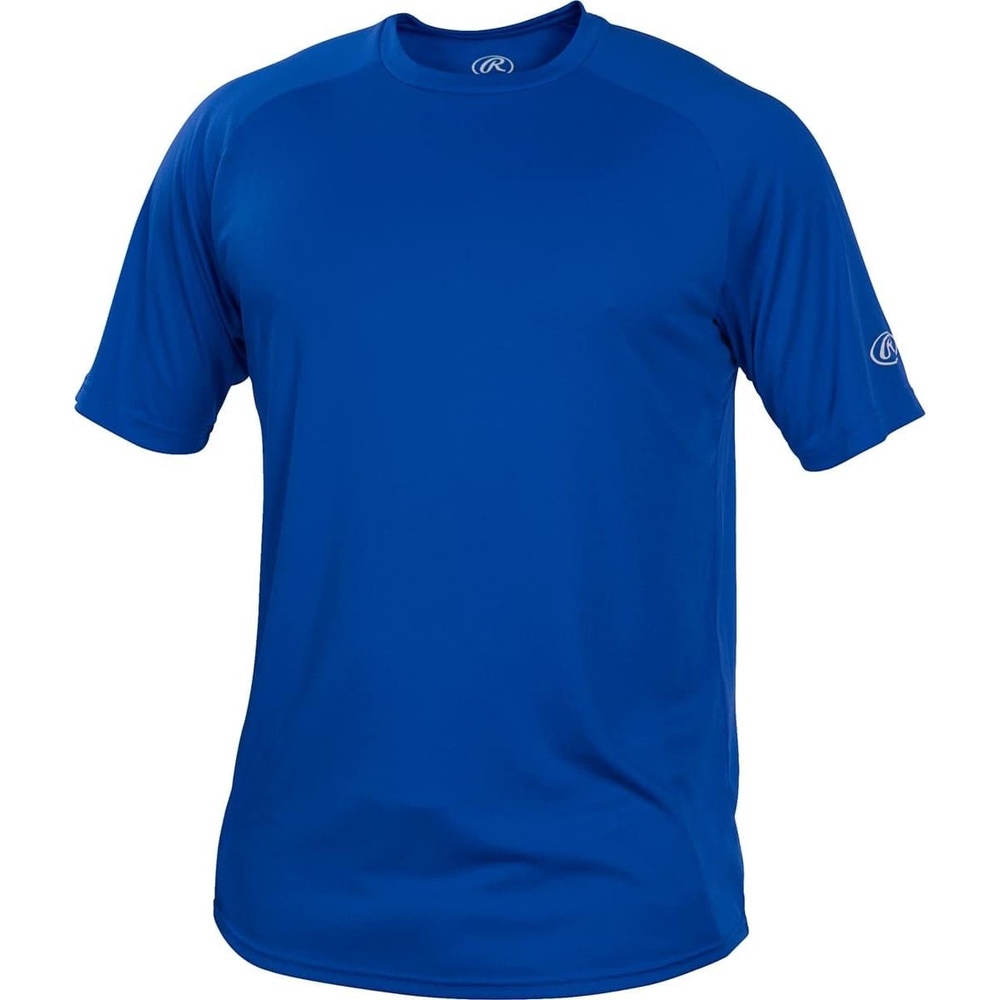 image:imageRawlings  Mens Athletic Tech Short Sleeve Shirt  Adult Sizes  Multiple ColorsRoyal Blue