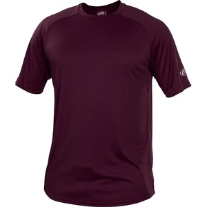 image:imageRawlings  Mens Athletic Tech Short Sleeve Shirt  Adult Sizes  Multiple ColorsMaroon