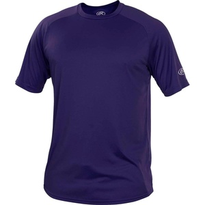 image:imageRawlings  Mens Athletic Tech Short Sleeve Shirt  Adult Sizes  Multiple ColorsPurple