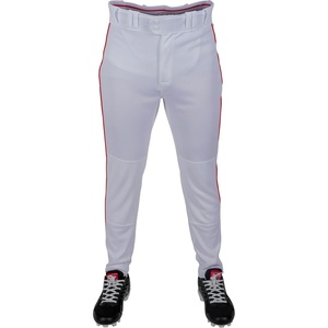 image:imageRawlings Boys Pro 150 Series Baseball Pants  Tapered Jogger Fit  Youth Sizes  Piped  Multiple ColorsWhite  Scarlet