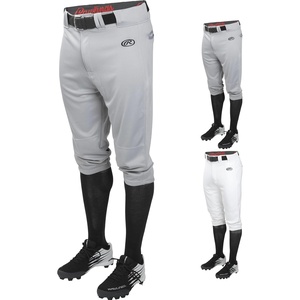 image:imageRawlings Mens Launch Series Baseball Pants  Knicker Fit  Adult Sizes  Solid  Multiple ColorsGrey